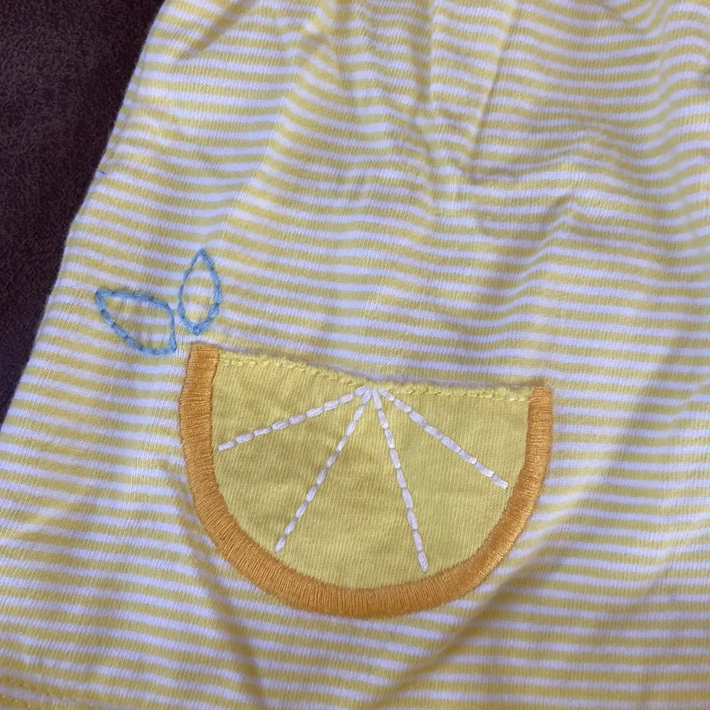 Carters Summer Lemon Bubble Shorts and Shirt; size 3M